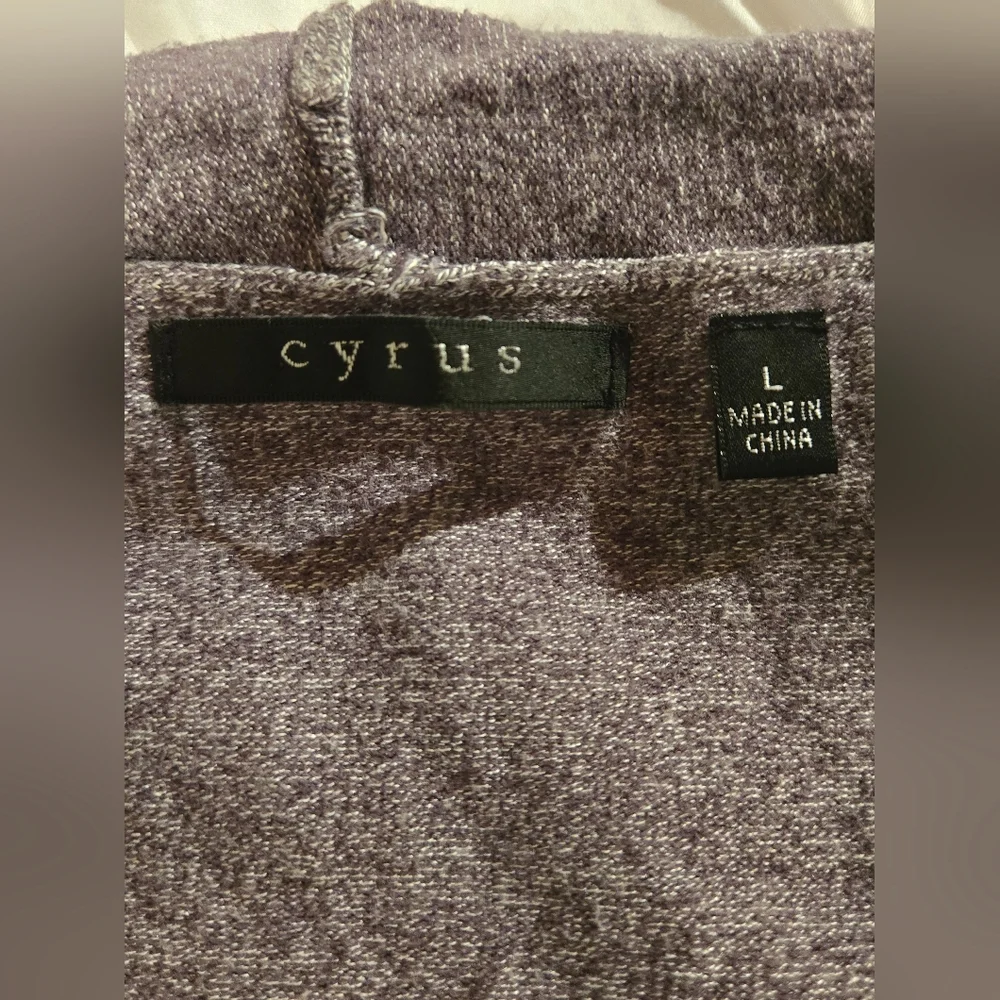 Cyrus Women's Charcoal Open-Front Cardigan
